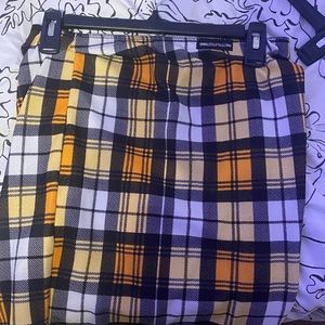 Pretty Little Thing Yellow Plaid Skirt